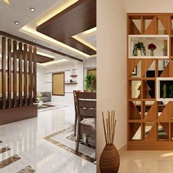 Modern Living Room Partition Wall Design
